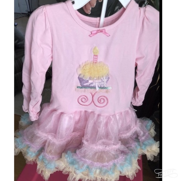 NWT Girl Birthday Outfit TuTu Pink Bloomers 18 Mo - Picture 1 of 4